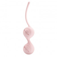 Нежно-розовые вагинальные шарики на сцепке Kegel Tighten Up I