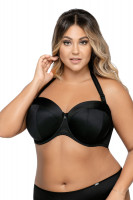 Бюстгальтер-балконет plus size с гладкими чашками без отделки
