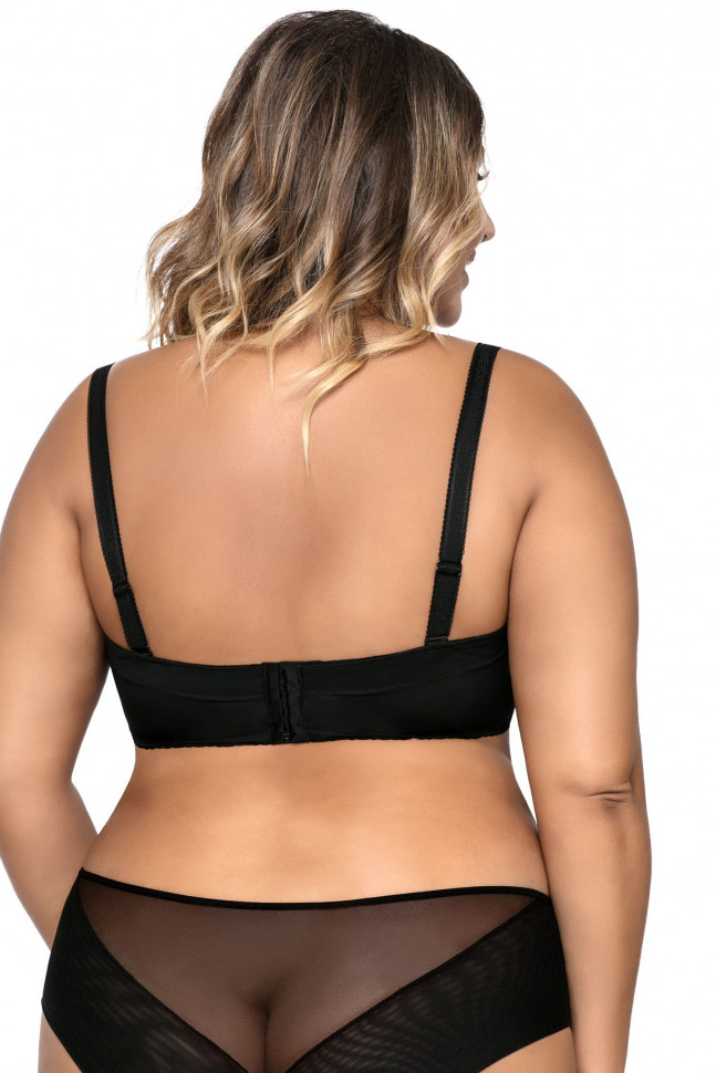 Бюстгальтер-балконет plus size с гладкими чашками без отделки