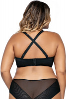 Бюстгальтер-балконет plus size с гладкими чашками без отделки