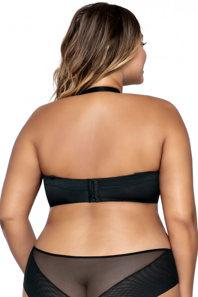 Бюстгальтер-балконет plus size с гладкими чашками без отделки