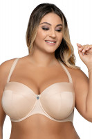 Бюстгальтер-балконет plus size с гладкими чашками без отделки