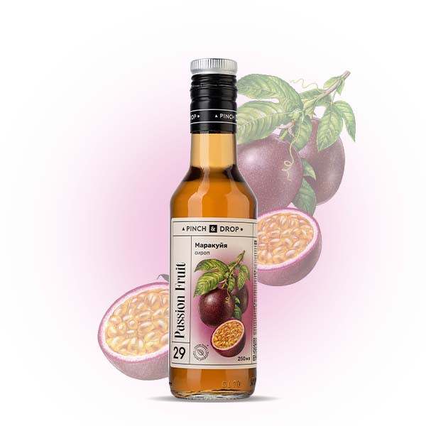 Сироп «Маракуйя» Pinch&Drop;стекло;250мл;D=54,H=202мм