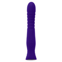 Фиолетовый вибростимулятор Trixxxie - 22,2 см.