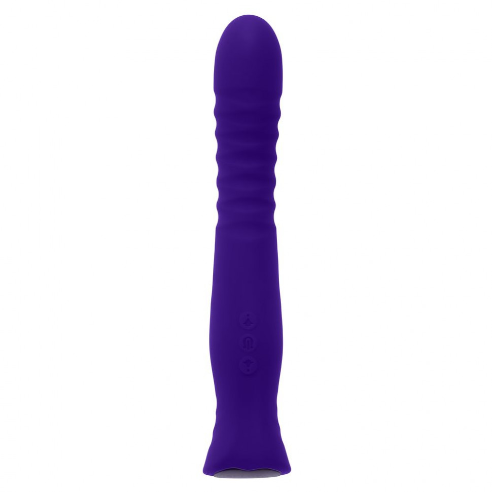 Фиолетовый вибростимулятор Trixxxie - 22,2 см.
