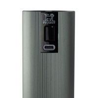 Мельница для перца «Лайн» электрическая с USB зарядкой;алюмин.;,H=15см;граф.