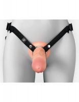 Полый страпон на ремнях 8’’ Hollow Silicone Strap-on