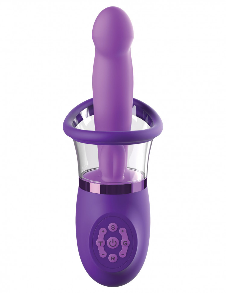 Фиолетовая помпа-вибратор Ultimate Pleasure Pro Plus