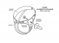 Красно-черные универсальные трусики с 2 способами крепления насадок