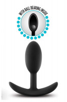 Черный анальный стимулятор Vibra Slim Plug Small - 8,8 см.