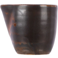 Сливочник «Мак»;фарфор;90мл;,H=60,L=70,B=58мм;медный