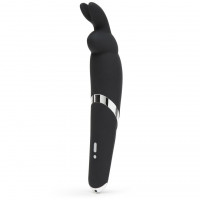 Черный вибратор Rabbit Rechargeable Wand Vibrator - 26,7 см.
