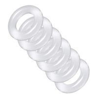 Комплект из 6 прозрачных эрекционных колец Ring Master Custom Ball Stretcher Kit
