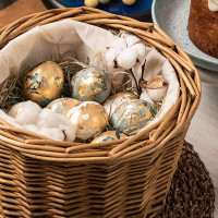 Корзина для яиц из ротанга (26х26х17 см)