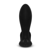 Черный анальный стимулятор с расширением и вибрацией Expand Plug - 10,5 см.