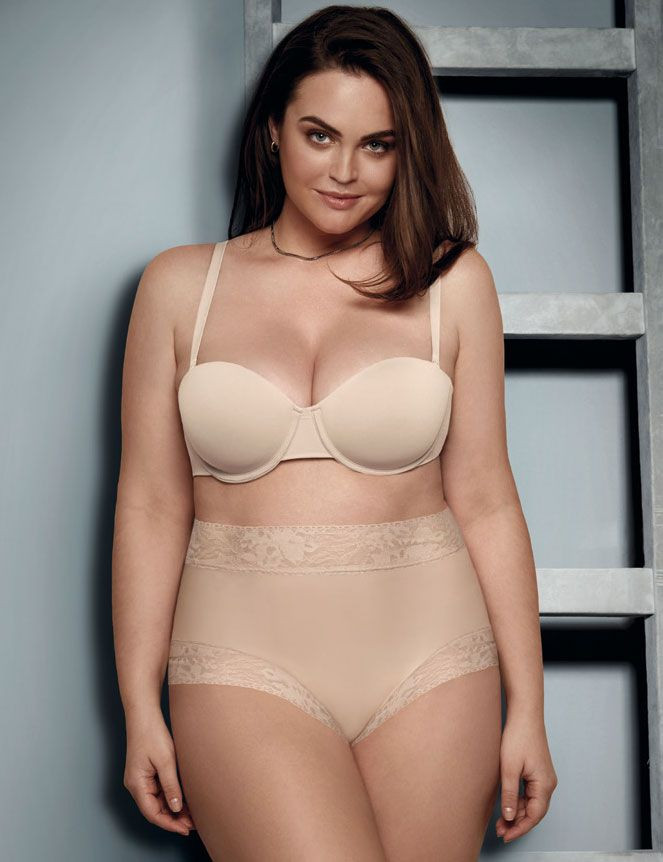 Трусики-слипы с высокой линией талии Soft lace