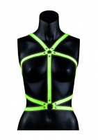 Портупея Body Harness с неоновым эффектом - размер L-XL