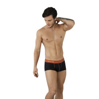 Черные перфорированные трусы-хипсы Line Latin Boxer