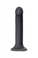 Черный фаллос на присоске Silicone Bendable Dildo XL - 20 см.