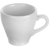 Чашка кофейная «Паула»;фарфор;70мл;D=6,H=6,L=9см;белый