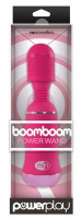 Клиторальные стимуляторы - Ярко-розовый вибромассажер с усиленной вибрацией BoomBoom Power Wand