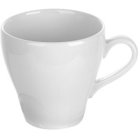 Чашка чайная «Паула»;фарфор;280мл;D=9,H=9см;белый