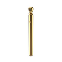 Золотистая подвеска-вибратор Genie Flirting Pen