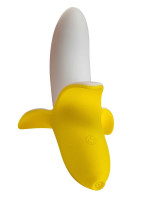 Водонепроницаемые - Оригинальный мини-вибратор в форме банана Mini Banana - 13 см.