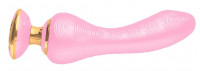 Водонепроницаемые - Розовый вибростимулятор SANYA - 18,5 см.
