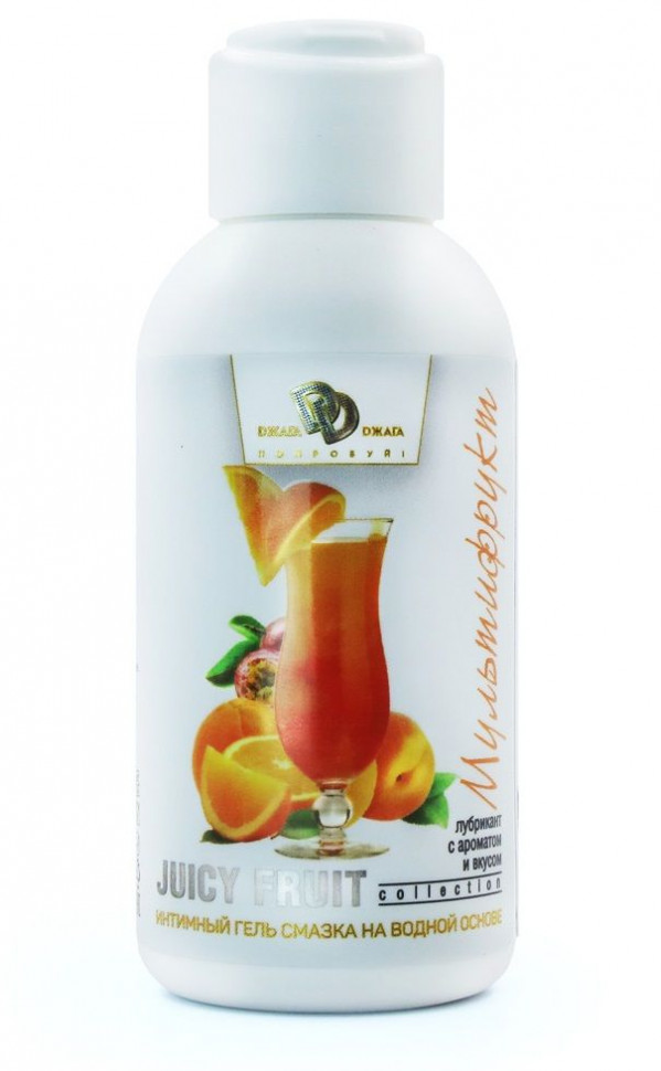 Интимный гель на водной основе JUICY FRUIT с ароматом фруктов - 100 мл.