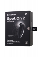 Черный вибростимулятор клитора Satisfyer Spot On 2