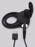 Черное эрекционное виброкольцо Happy Rabbit Cock Ring