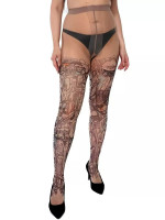 Молодежные колготки +size с принтом