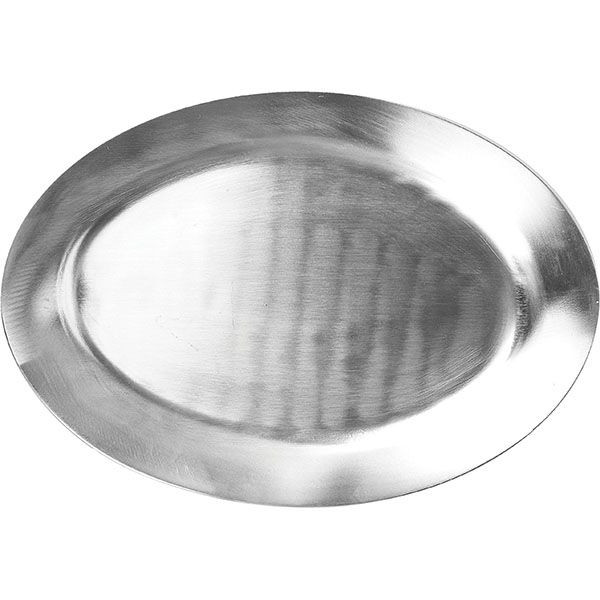 Блюдо овальное;алюмин.;,H=2,L=28,B=20см;металлич.