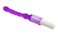 Анальные вибраторы - Светло-фиолетовый анальный стимулятор с вибрацией - 23,5 см.