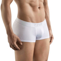 Белые перфорированные трусы-хипсы Clever Ambar Trunks