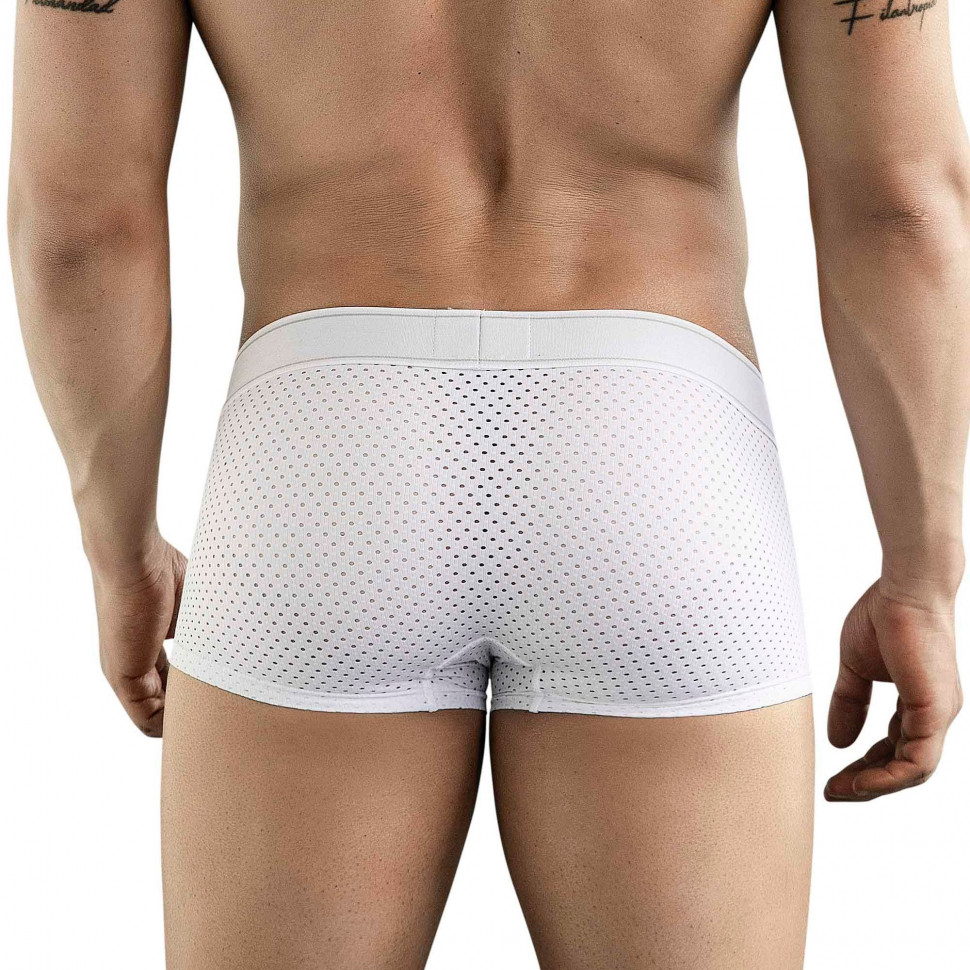 Белые перфорированные трусы-хипсы Clever Ambar Trunks