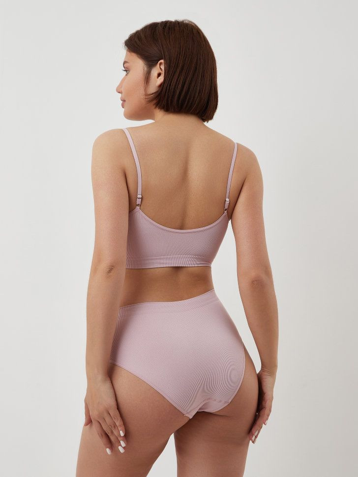 Эко-бюстгальтер в мелкий рубчик Eco-wear