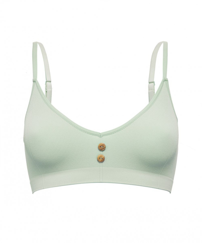 Эко-бюстгальтер в мелкий рубчик Eco-wear