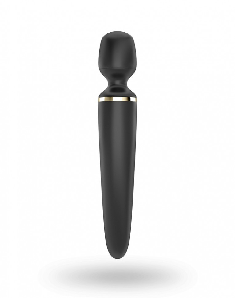 Черный вибратор Satisfyer Wand-er Woman