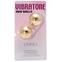 Вагинальные шарики - Шарики вагинальные золотые Vibratone dua-balls