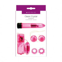 Вибронаборы - Розовый вибронабор Classic Crystal Couples