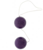 Вагинальные шарики - Фиолетовые вагинальные шарики VIBRATONE DUO BALLS PURPLE BLISTERCARD
