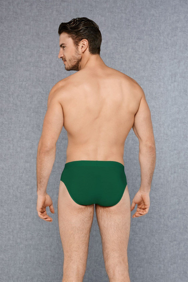 Набор из 3 трусов-брифов Doreanse Basic Cotton: зеленые, бордовые, синие