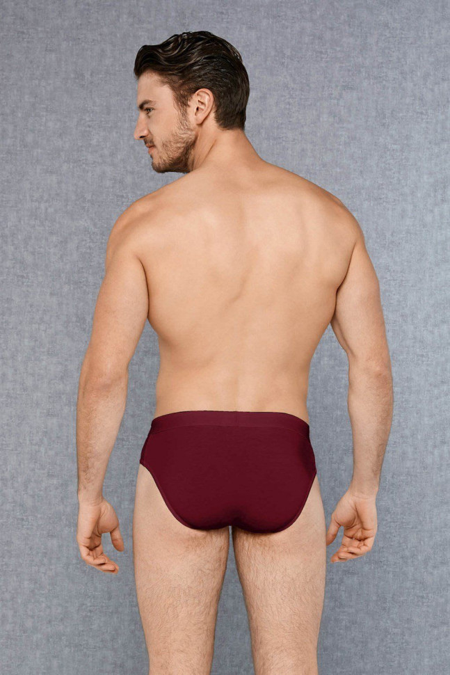 Набор из 3 трусов-брифов Doreanse Basic Cotton: зеленые, бордовые, синие