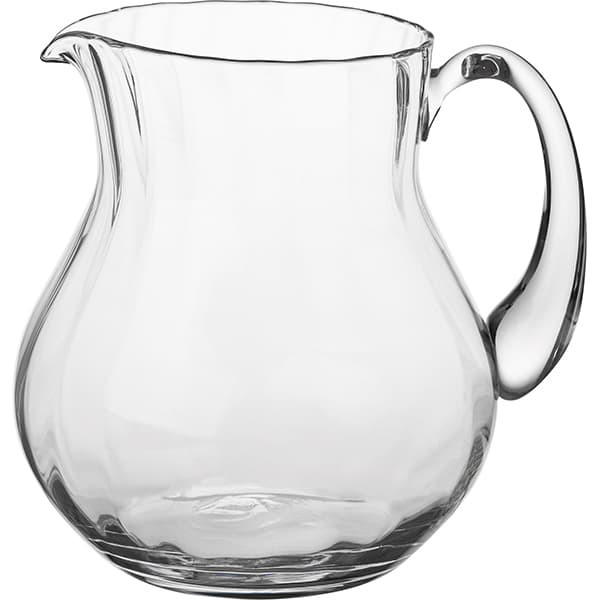 Стеклянный рифлёный кувшин без крышки (объем 1,75 л.)