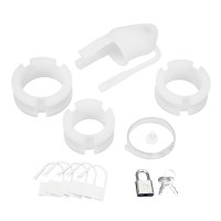 Белая клетка для пениса Silicone Small 2 in Cock Cage With Ball Divider