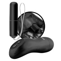 Клиторальные стимуляторы - Трусики с силиконовым вибратором Limited Edition Black размера Plus Size