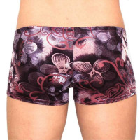 Мужские трусы-боксеры с узором под велюр Violet Flower Boxer