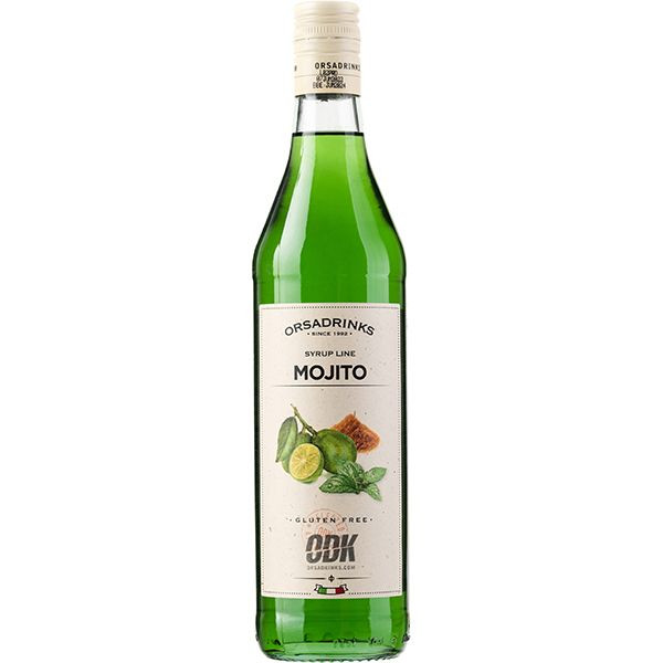 Сироп «Мохито» ODK;стекло;0,75л;D=65,H=305мм;зелен.